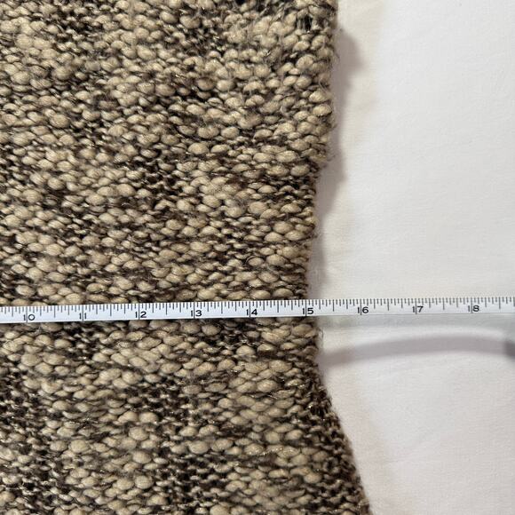 Charter Club Brown Chunky Knit Faux Fur Collar Sweater Vest Petite - Picture 4 of 8